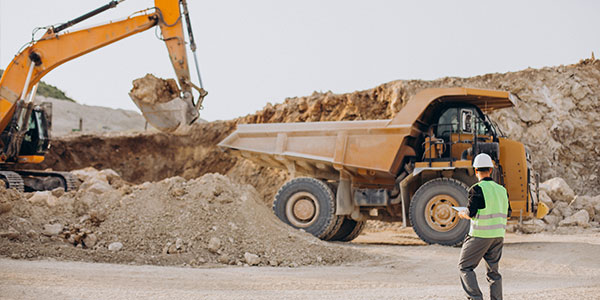 Photo extérieure de chantier minier